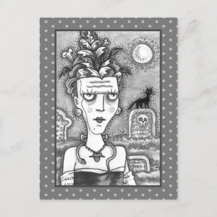 CARTE POSTALE BEAU MONSTRE DÉPLAISANT FRANKENELLA, GRAVES, CAT