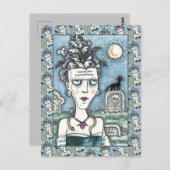 CARTE POSTALE BEAU MONSTRE DÉPLAISANT FRANKENELLA, GRAVES, CAT (Devant / Derrière)