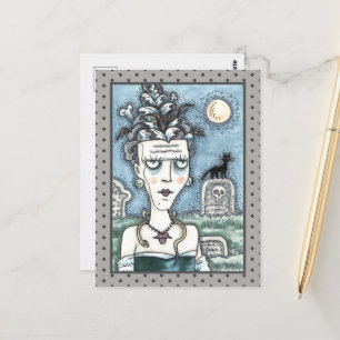 CARTE POSTALE BEAU MONSTRE DÉPLAISANT FRANKENELLA, GRAVES, CAT