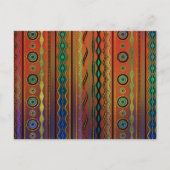 Carte Postale Beau Motif tribal translucide (Devant)