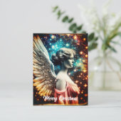Carte Postale Beau Noël Ange (Debout devant)