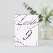 Carte Postale Beau numéro de tableau (couleur de texte personnal (Debout devant)