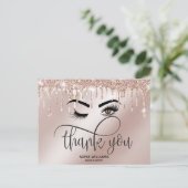 Carte Postale Beau oeil Brown Wink avec couronne or (Debout devant)