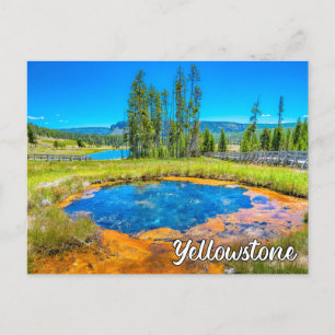 Carte Postale Beau parc national de Yellowstone, États-Unis