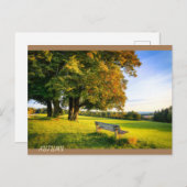 Carte Postale Beau paysage d'automne (Devant / Derrière)