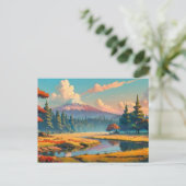 Carte Postale Beau paysage naturel (Debout devant)