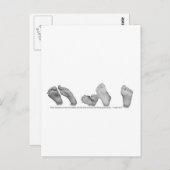 Carte Postale Beau Pieds (Devant / Derrière)