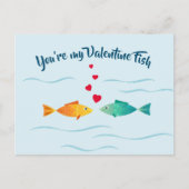 Carte Postale Beau poisson de mer en amour (Devant)