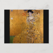 Beau portrait d'une dame par Gustav Klimt, Déco