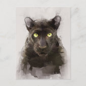 Carte Postale Beau Portrait Panther (Devant)