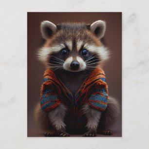 Carte Postale Beau Raccoon