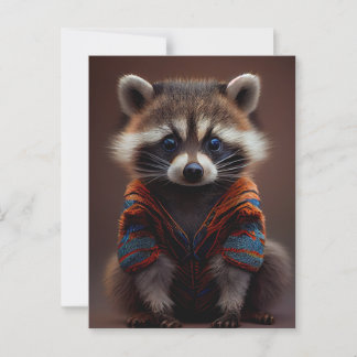 Carte Postale Beau Raccoon