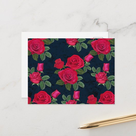 Carte Postale Beau Rose