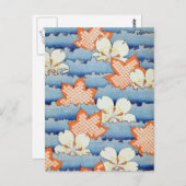 Carte Postale Beau Sakura Flower Art (Devant / Derrière)