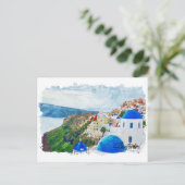 Carte Postale Beau Santorin Grèce Décor Voyage (Debout devant)