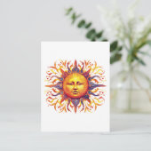 Carte Postale Beau soleil illustré (Debout devant)