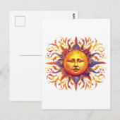 Carte Postale Beau soleil illustré (Devant / Derrière)