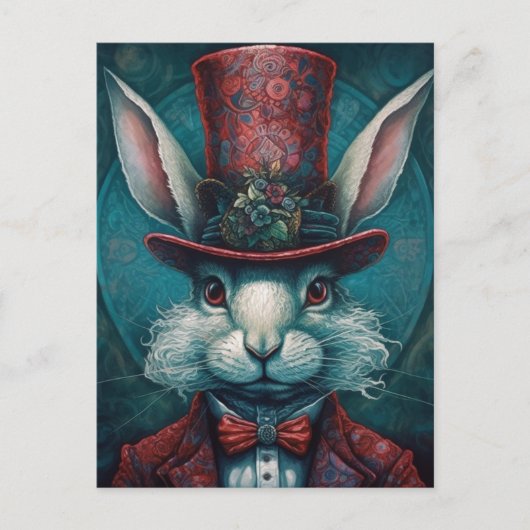 Carte Postale Beau Tophat Rabbit (Devant)