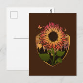 Carte Postale Beau tournesol (Devant / Derrière)