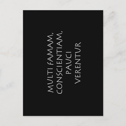 Carte Postale Beaucoup craignent leur réputation, peu leur consc (Devant)