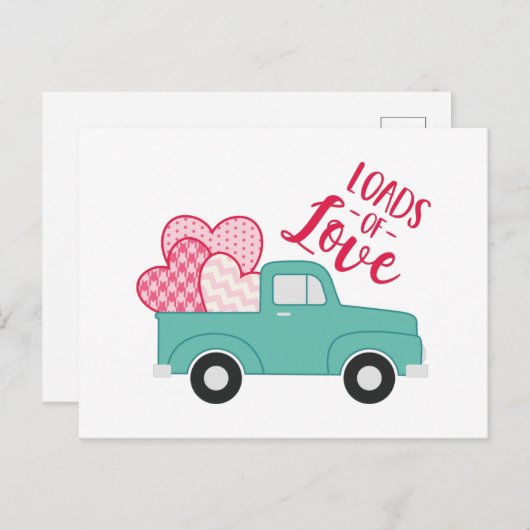 Carte Postale Beaucoup D'Amour (Devant / Derrière)