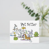 Carte Postale Beaucoup d'animaux de compagnie (Debout devant)