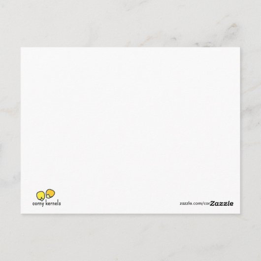 Carte postale "Beaucoup de beurre ensemble" (Dos)