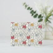 Carte Postale Beaucoup de chats drôles (Debout devant)