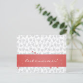 Carte Postale beaucoup de coeurs pour la meilleure maman jamais (Debout devant)