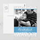 Carte Postale beaucoup de coeurs pour le meilleur papa jamais (Devant / Derrière)