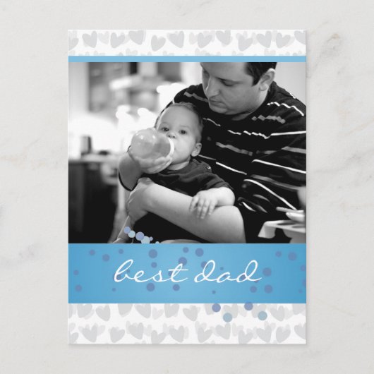 Carte Postale beaucoup de coeurs pour le meilleur papa jamais (Devant)