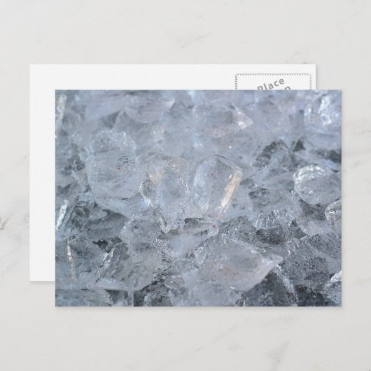 Carte Postale Beaucoup de cubes de glace (Devant / Derrière)