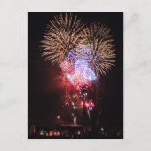 Carte Postale Beaucoup de feux d'artifice (Devant)