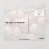 Carte Postale Beaucoup d'oeufs dans le panier (Dos)