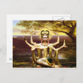 Carte Postale Beaucoup ont armé Kwan Yin (Devant / Derrière)
