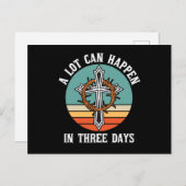 Carte Postale Beaucoup Peuvent Arriver En 3 Jours Pâques Jésus-C (Devant / Derrière)