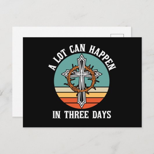 Carte Postale Beaucoup Peuvent Arriver En 3 Jours Pâques Jésus-C (Devant / Derrière)