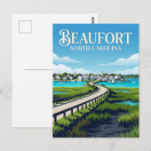 Carte Postale Beaufort États-Unis (Devant / Derrière)