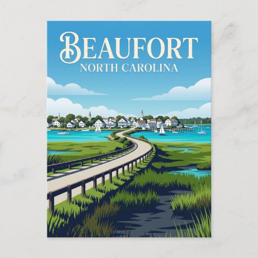 Carte Postale Beaufort États-Unis (Devant)