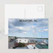 Carte Postale Beaufort North Carolina Photo de voyage (Devant / Derrière)