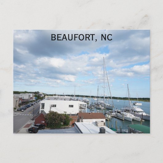 Carte Postale Beaufort North Carolina Photo de voyage (Devant)
