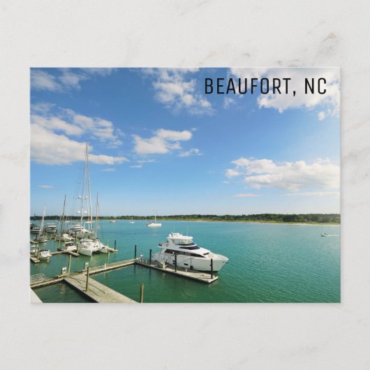 Carte Postale Beaufort North Carolina Photo de voyage (Devant)