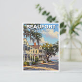 Carte Postale Beaufort North Carolina Souvenir (Debout devant)