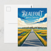 Carte Postale Beaufort USA (Devant / Derrière)