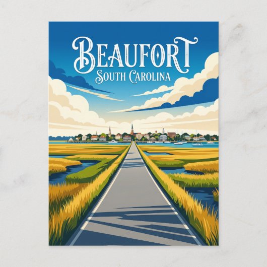 Carte Postale Beaufort USA (Devant)