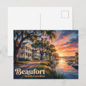 Carte Postale Beaufort USA (Devant / Derrière)