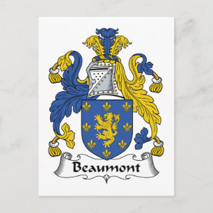 Carte Postale Beaumont Family Crest