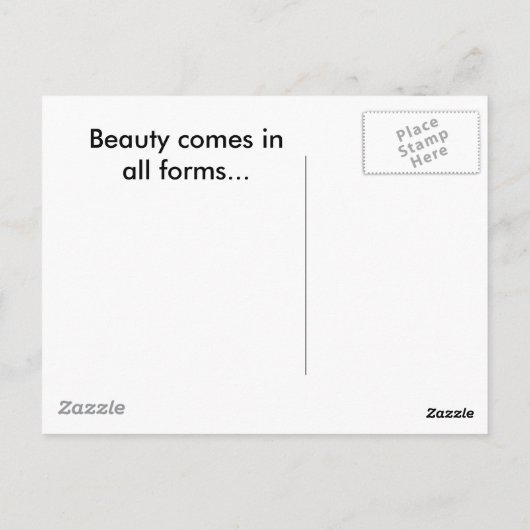 Carte Postale Beauté (Dos)