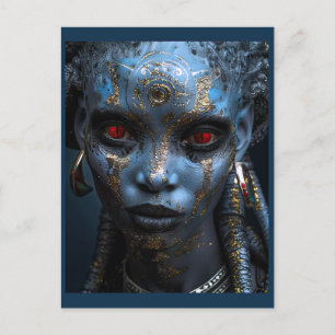 Carte Postale Beauté Alien De La Planète Frost
