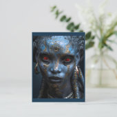 Carte Postale Beauté Alien Du Monde Gelé (Debout devant)